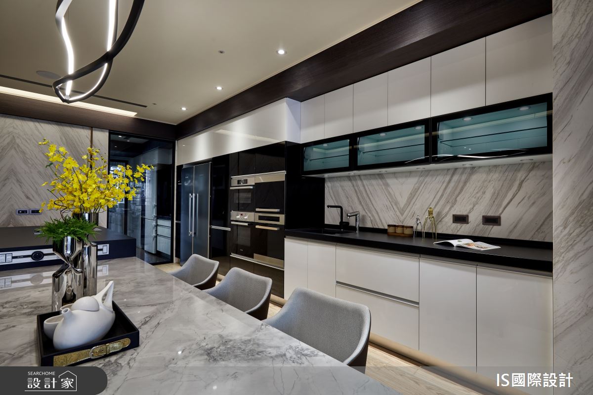 66坪新成屋(5年以下)＿現代風餐廳中島案例圖片＿IS國際設計＿IS_147之12