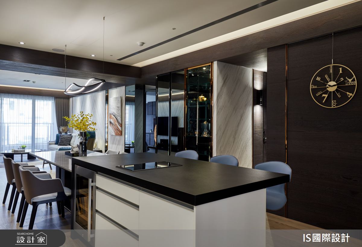 66坪新成屋(5年以下)＿現代風餐廳中島案例圖片＿IS國際設計＿IS_147之13