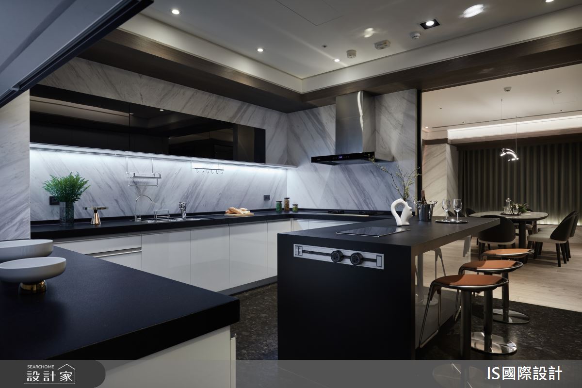 64坪毛胚屋＿現代風餐廳廚房中島案例圖片＿IS國際設計＿IS_149之17