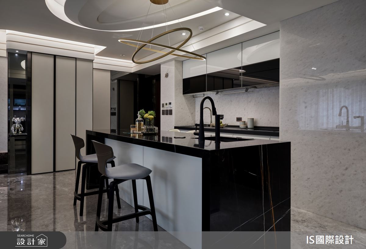 34坪新成屋(5年以下)＿現代風餐廳廚房中島案例圖片＿IS國際設計＿IS_150之6