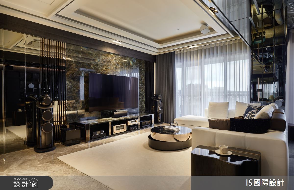 毛胚屋＿奢華風客廳案例圖片＿IS國際設計＿IS_151之13
