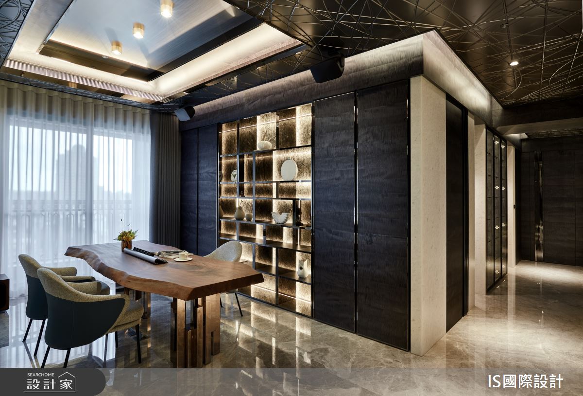 毛胚屋＿奢華風書房走廊案例圖片＿IS國際設計＿IS_151之18