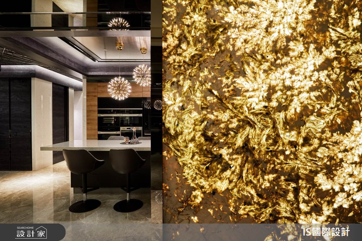 毛胚屋＿奢華風玄關餐廳吧檯中島案例圖片＿IS國際設計＿IS_151之2