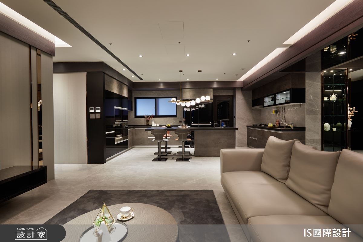 48坪新成屋(5年以下)＿現代風客廳餐廳廚房中島案例圖片＿IS國際設計＿IS_152之16