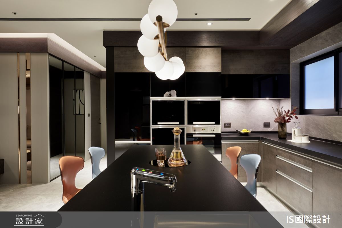 48坪新成屋(5年以下)＿現代風餐廳廚房中島案例圖片＿IS國際設計＿IS_152之19