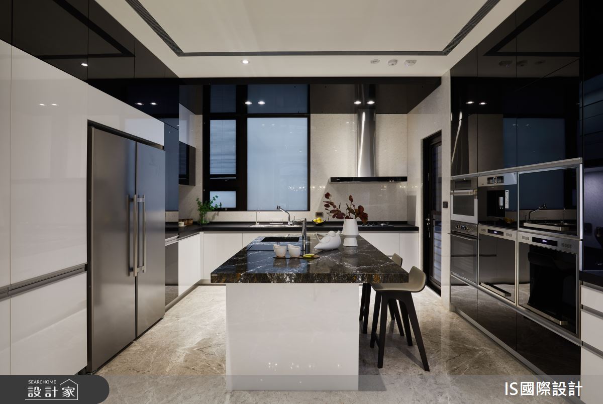 270坪中古屋(5~15年)＿現代風餐廳廚房中島案例圖片＿IS國際設計＿IS_154之13
