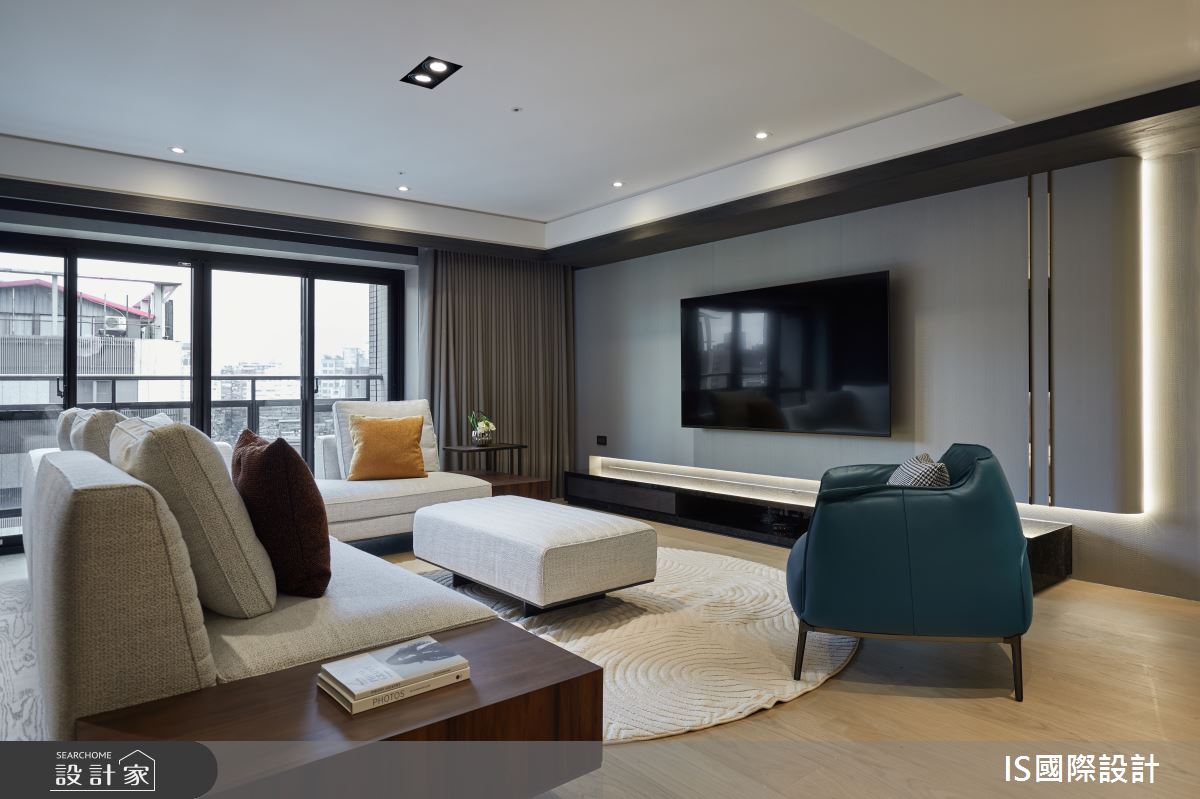 老屋(41~50年)＿現代風客廳案例圖片＿IS國際設計＿IS_155之9