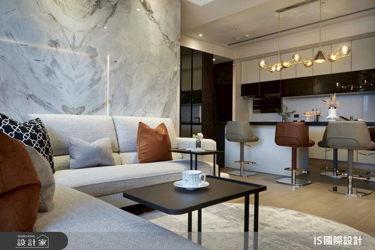 30坪新成屋(5年以下)＿現代風客廳餐廳中島案例圖片＿IS國際設計＿IS_158之10