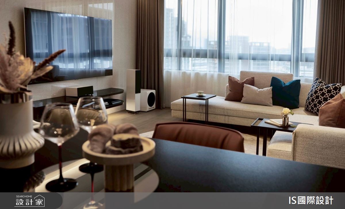 30坪新成屋(5年以下)＿現代風客廳餐廳中島案例圖片＿IS國際設計＿IS_158之6