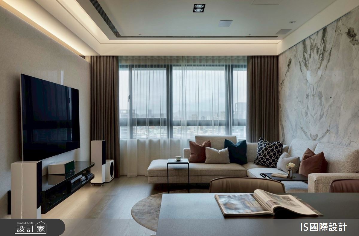 30坪新成屋(5年以下)＿現代風客廳餐廳中島案例圖片＿IS國際設計＿IS_158之5