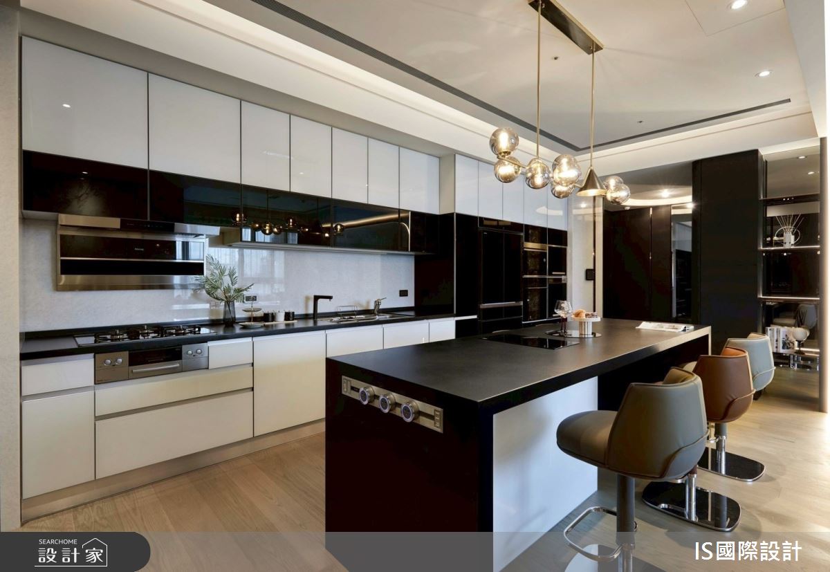 30坪新成屋(5年以下)＿現代風餐廳廚房中島案例圖片＿IS國際設計＿IS_158之13