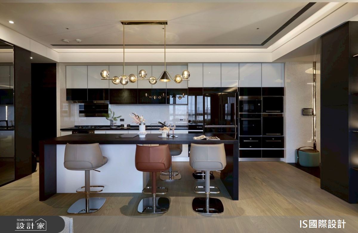 30坪新成屋(5年以下)＿現代風餐廳廚房中島案例圖片＿IS國際設計＿IS_158之15