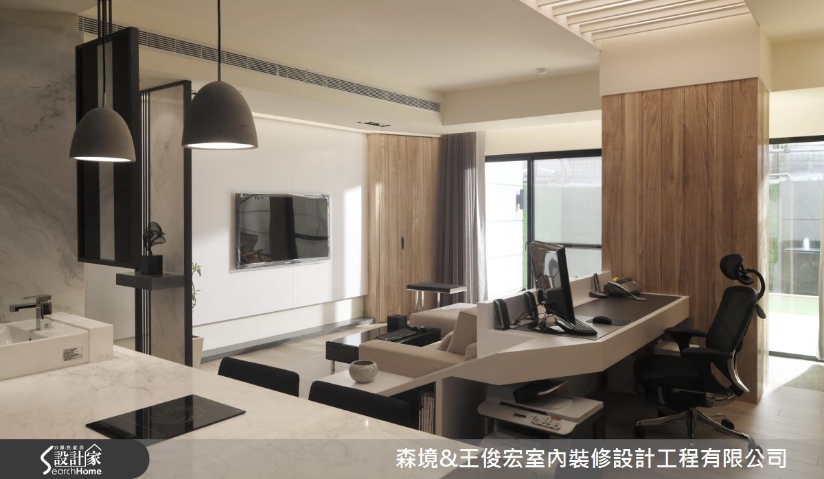 25坪新成屋(5年以下)＿現代風客廳吧檯案例圖片＿森境設計＿王俊宏_18之1