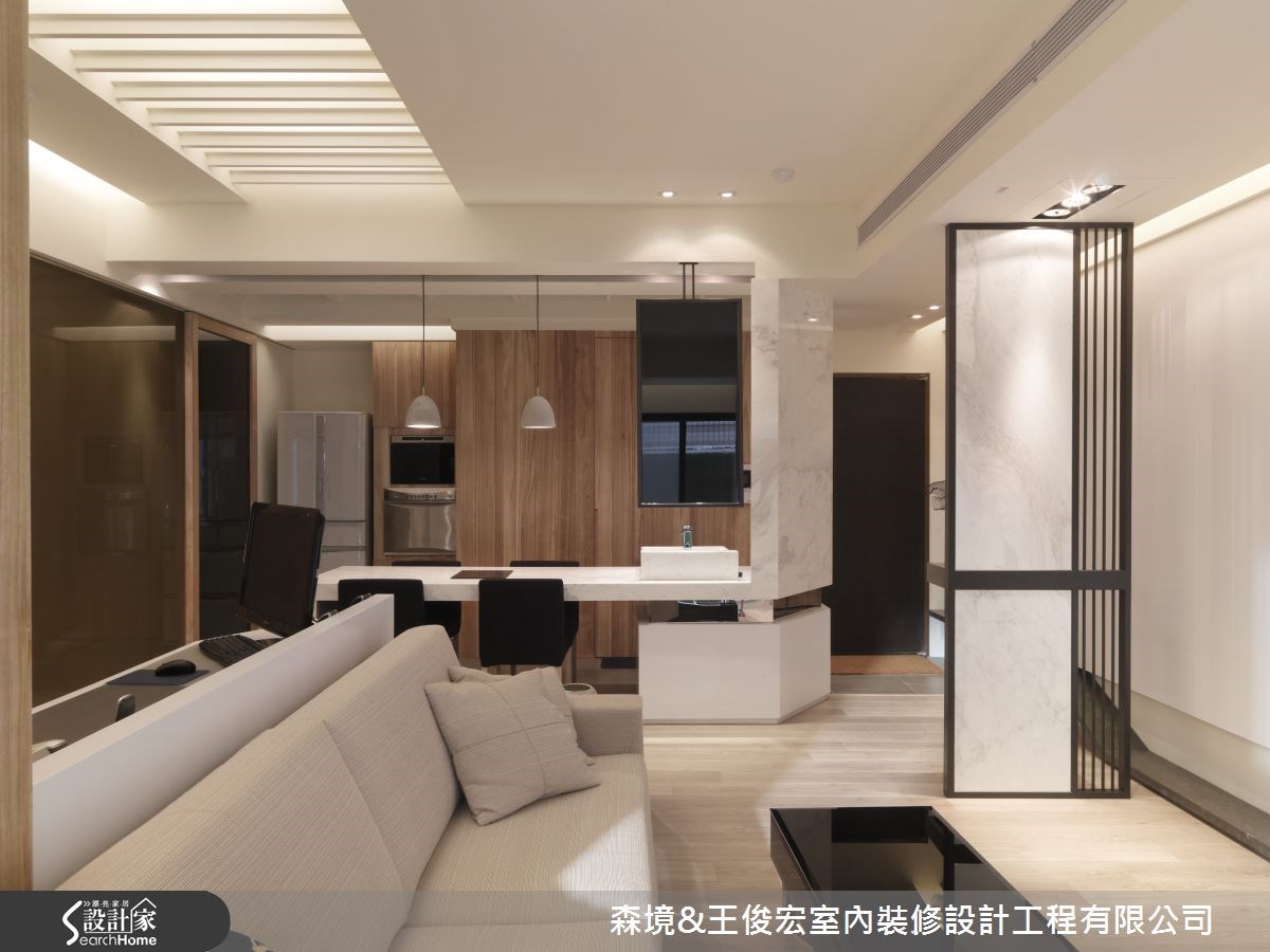 25坪新成屋(5年以下)＿現代風客廳吧檯案例圖片＿森境設計＿王俊宏_18之4