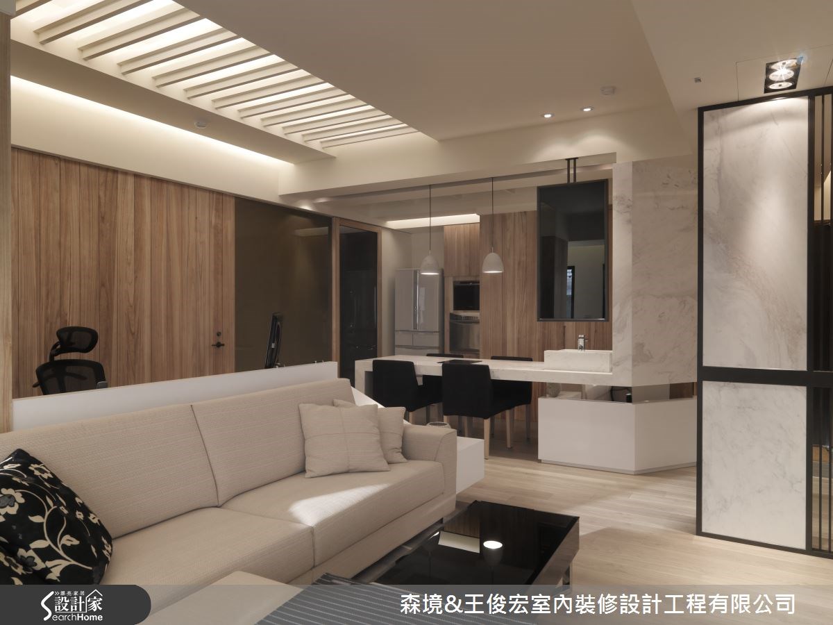 25坪新成屋(5年以下)＿現代風客廳吧檯案例圖片＿森境設計＿王俊宏_18之5
