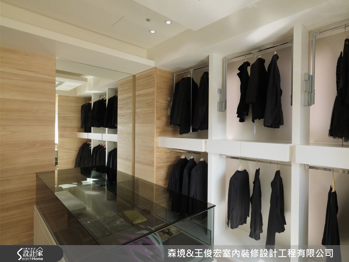 55坪新成屋(5年以下)＿現代風更衣間案例圖片＿森境設計＿王俊宏_20之14