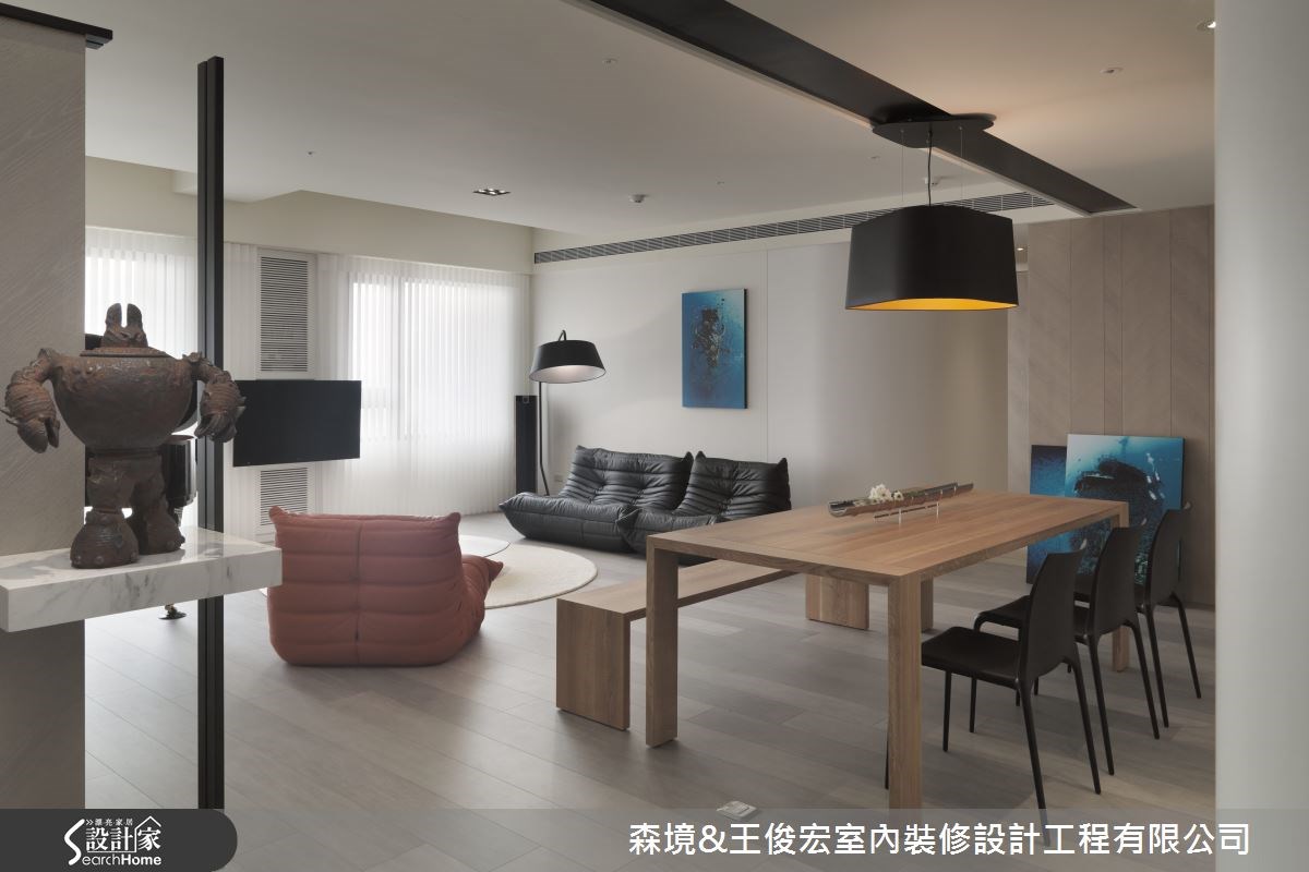 35坪新成屋(5年以下)＿簡約風餐廳案例圖片＿森境設計＿王俊宏_25之2