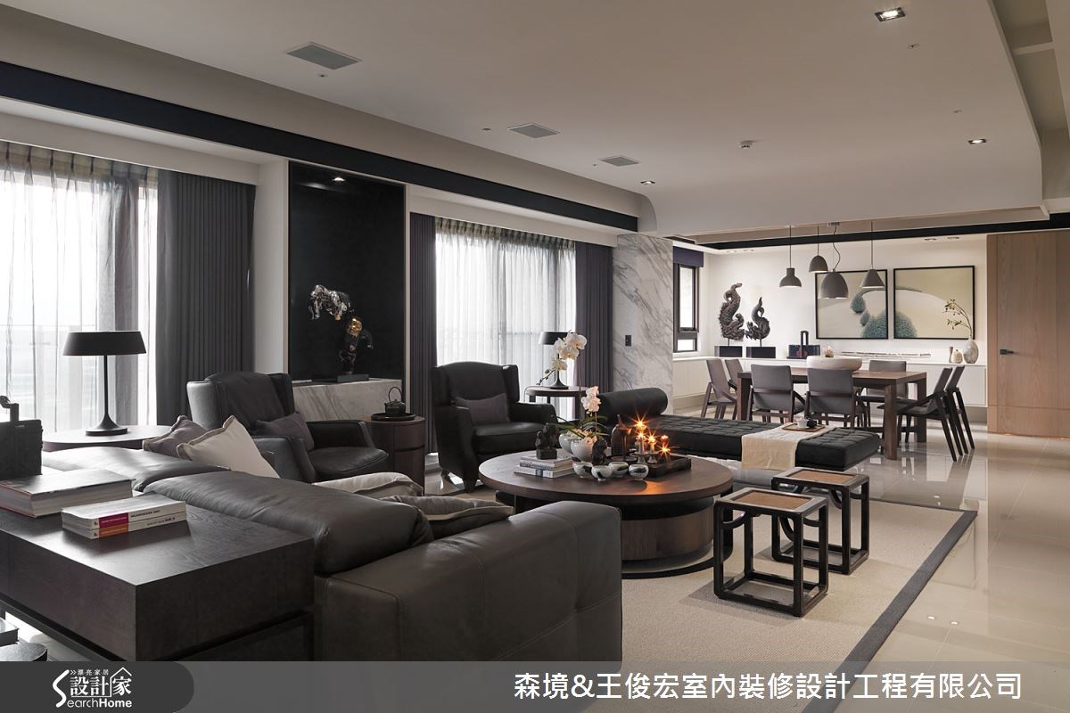 100坪新成屋(5年以下)＿現代風客廳案例圖片＿森境設計＿王俊宏_28之4