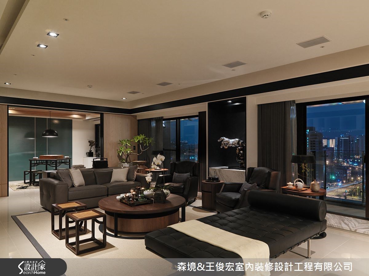 100坪新成屋(5年以下)＿現代風客廳案例圖片＿森境設計＿王俊宏_28之7