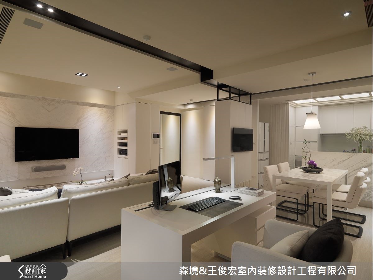 29坪新成屋(5年以下)＿簡約風客廳案例圖片＿森境設計＿王俊宏_29之6