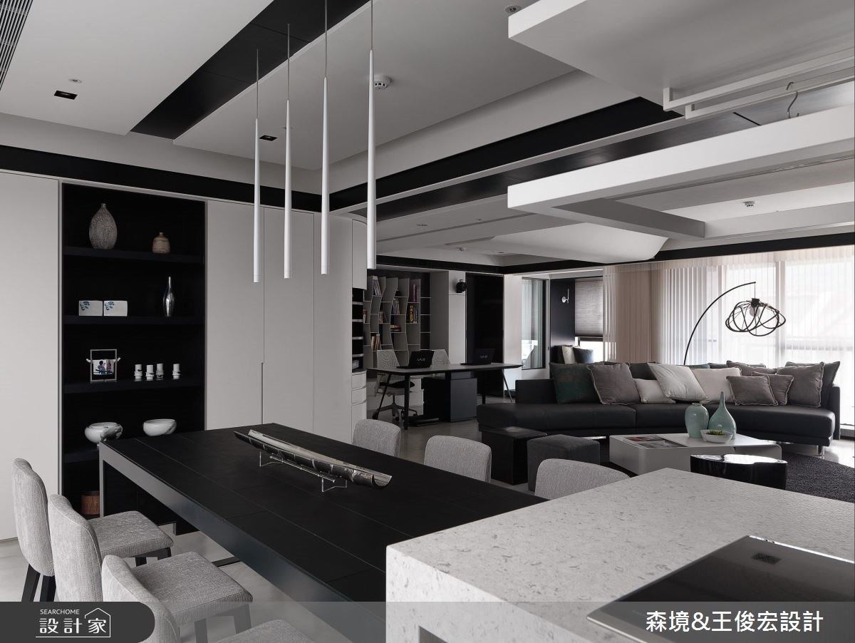 70坪新成屋(5年以下)＿現代風客廳餐廳案例圖片＿森境設計＿王俊宏_32之6