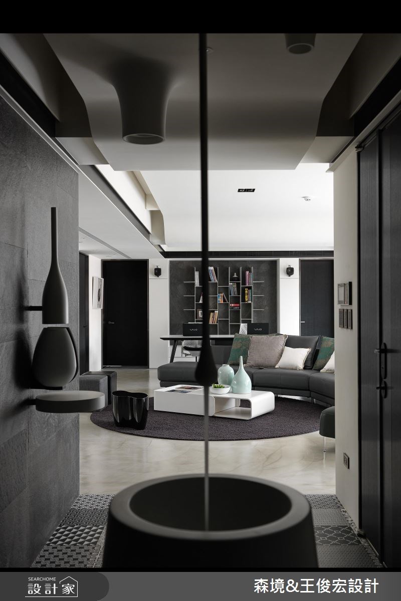 70坪新成屋(5年以下)＿現代風玄關客廳案例圖片＿森境設計＿王俊宏_32之5
