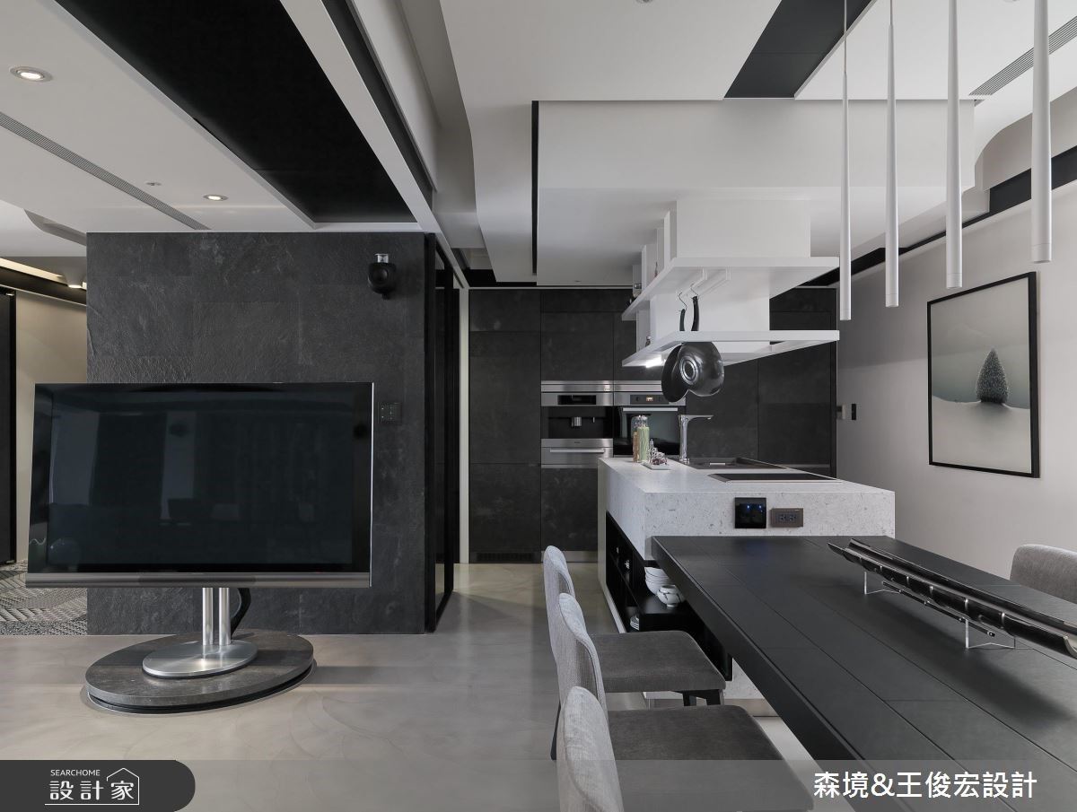 70坪新成屋(5年以下)＿現代風餐廳吧檯案例圖片＿森境設計＿王俊宏_32之1