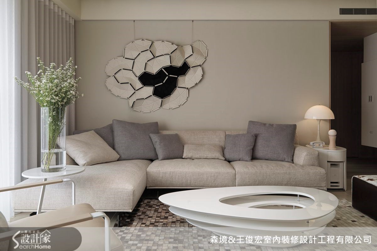 50坪＿簡約風客廳案例圖片＿森境設計＿王俊宏_35之2