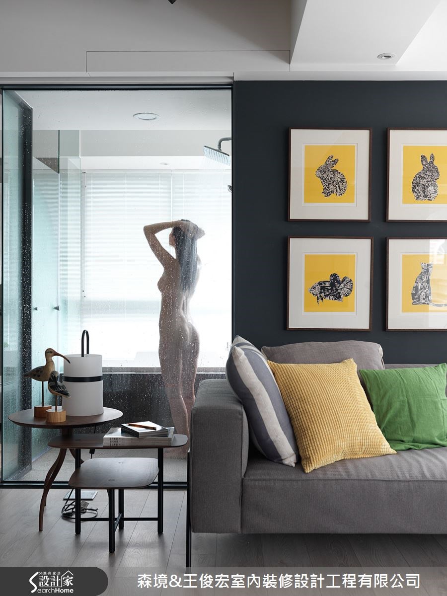 28坪新成屋(5年以下)＿現代風客廳浴室案例圖片＿森境設計＿王俊宏_39之6