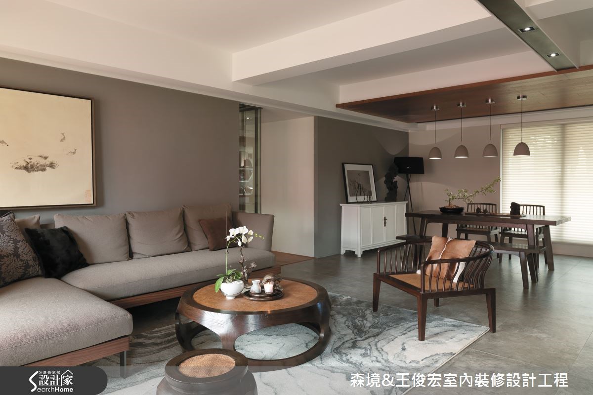 50坪新成屋(5年以下)＿現代風客廳案例圖片＿森境設計＿王俊宏_55之1
