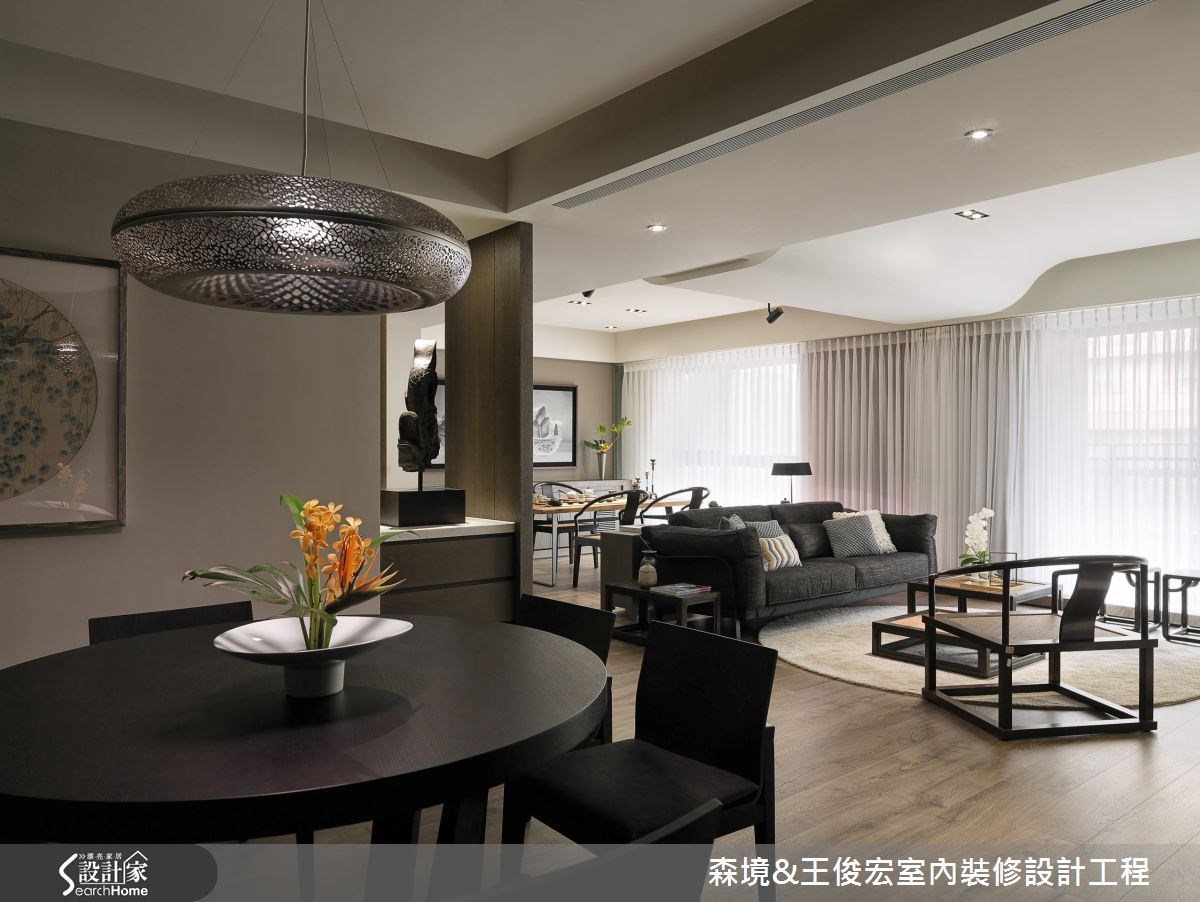 60坪新成屋(5年以下)＿現代風客廳餐廳案例圖片＿森境設計＿王俊宏_56之6