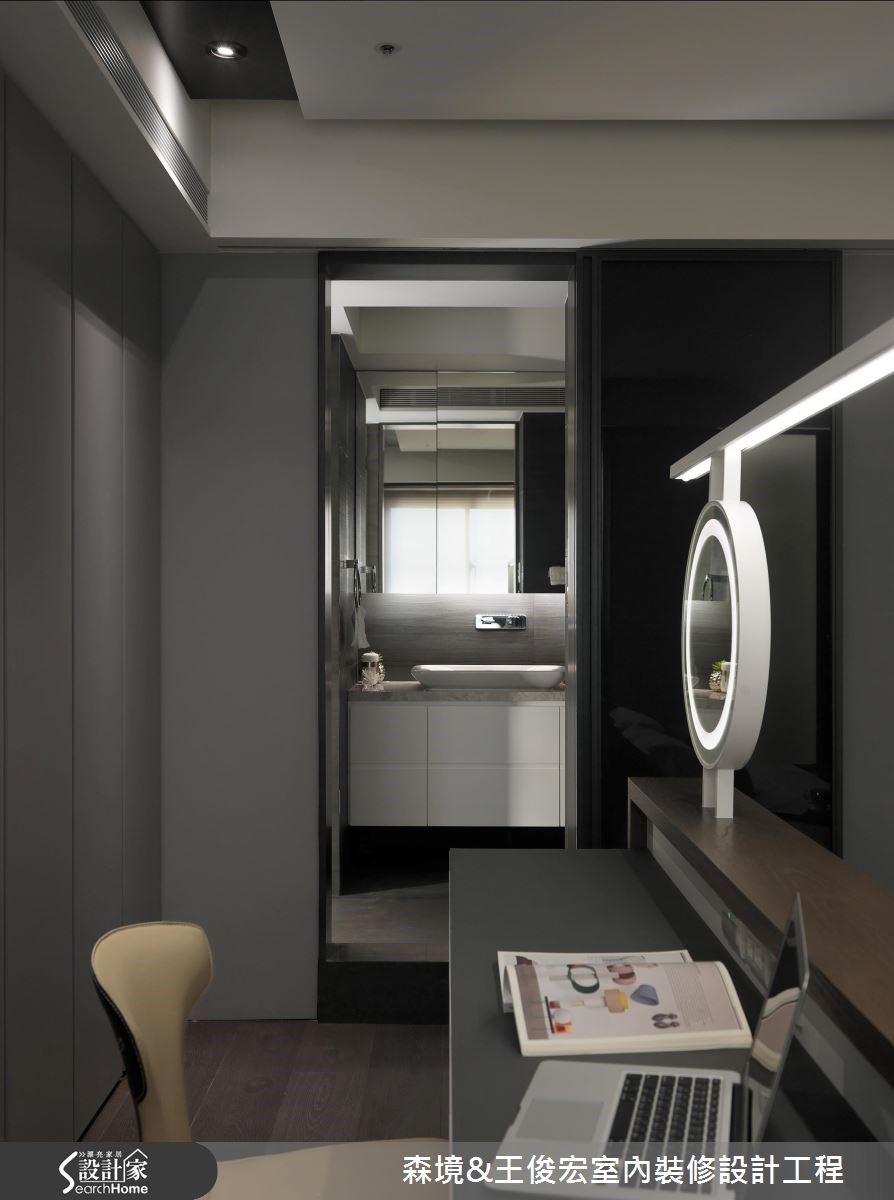 50坪中古屋(5~15年)＿休閒風臥室浴室案例圖片＿森境設計＿王俊宏_60之10