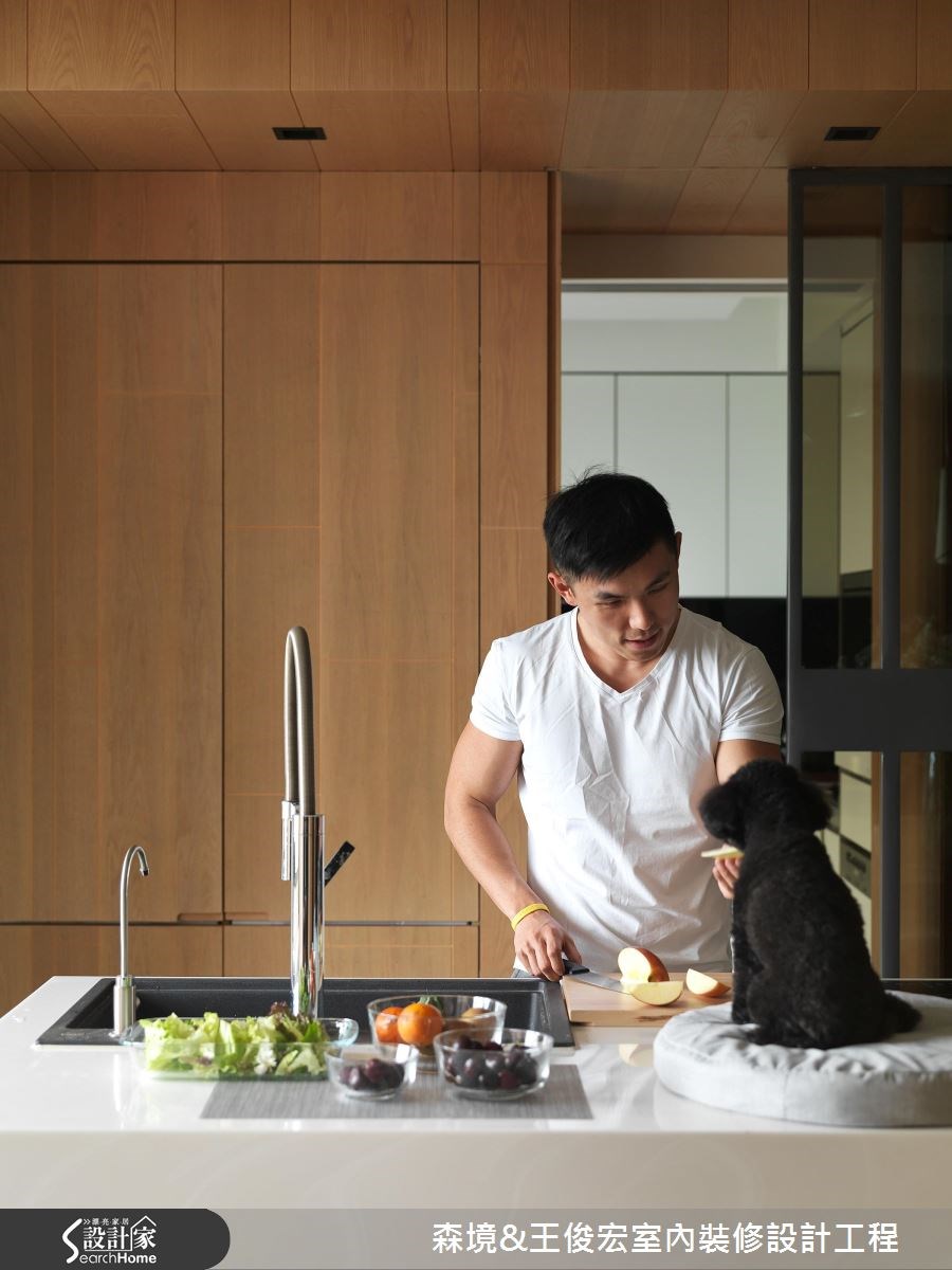60坪新成屋(5年以下)＿現代風吧檯案例圖片＿森境設計＿王俊宏_62之11
