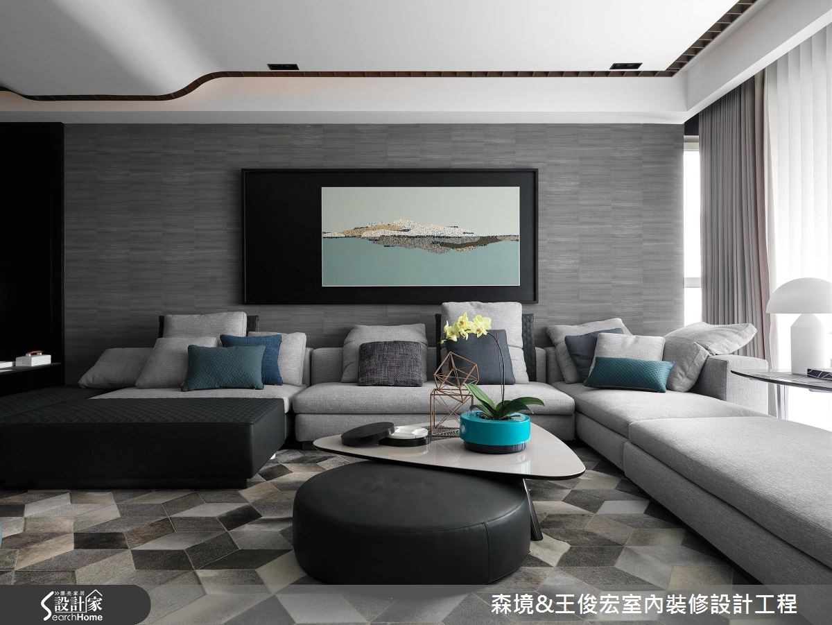 90坪新成屋(5年以下)＿現代風客廳案例圖片＿森境設計＿王俊宏_63之1