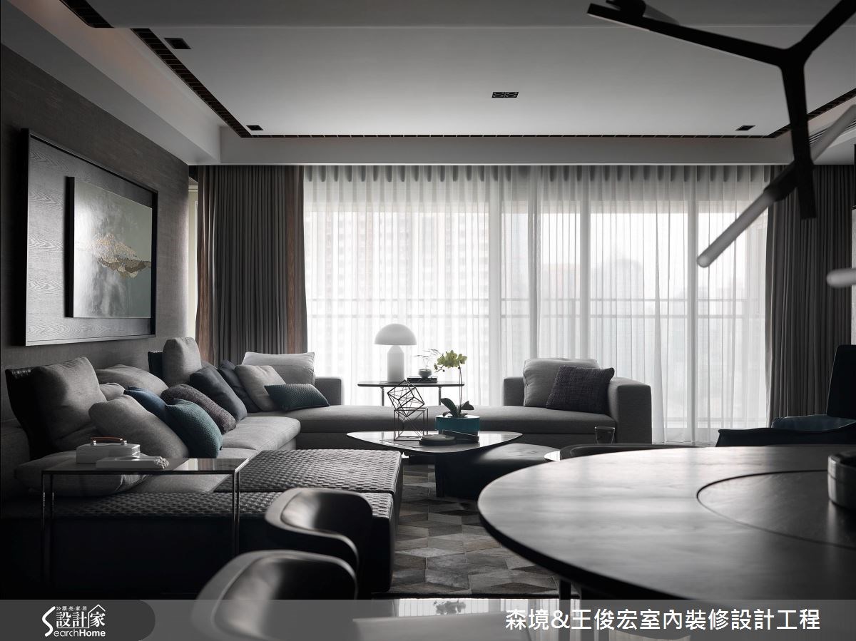 90坪新成屋(5年以下)＿現代風客廳案例圖片＿森境設計＿王俊宏_63之3