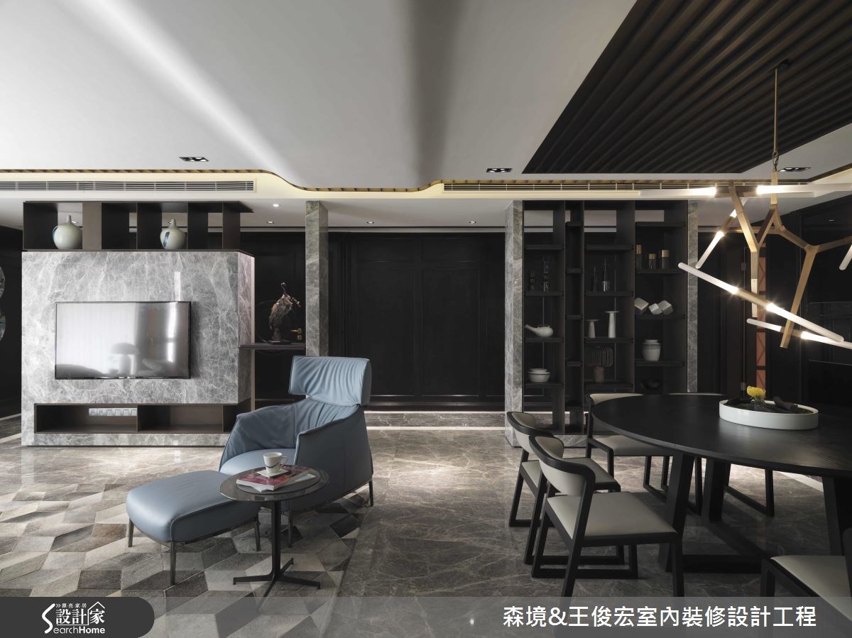 90坪新成屋(5年以下)＿現代風客廳餐廳案例圖片＿森境設計＿王俊宏_63之6