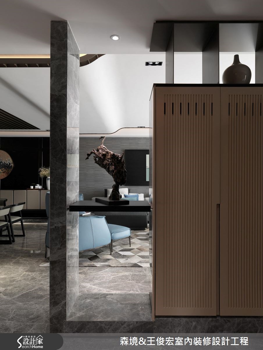 90坪新成屋(5年以下)＿現代風玄關客廳案例圖片＿森境設計＿王俊宏_63之10