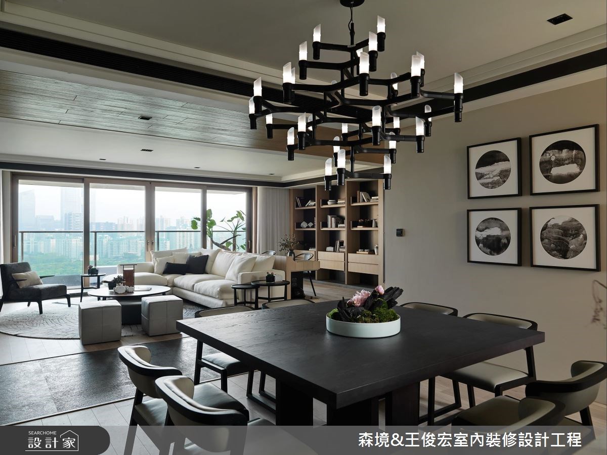 70坪新成屋(5年以下)＿混搭風客廳餐廳案例圖片＿森境設計＿王俊宏_64之2