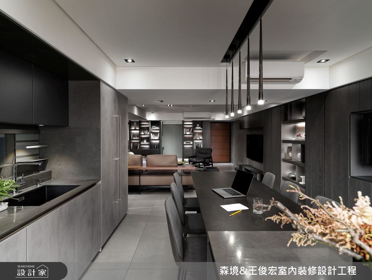 48坪中古屋(5~15年)＿現代風客廳餐廳案例圖片＿森境設計＿王俊宏_65之9