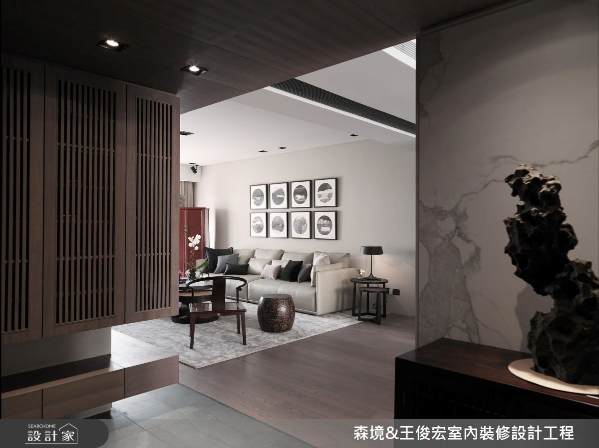 60坪中古屋(5~15年)＿混搭風玄關客廳案例圖片＿森境設計＿王俊宏_66之2