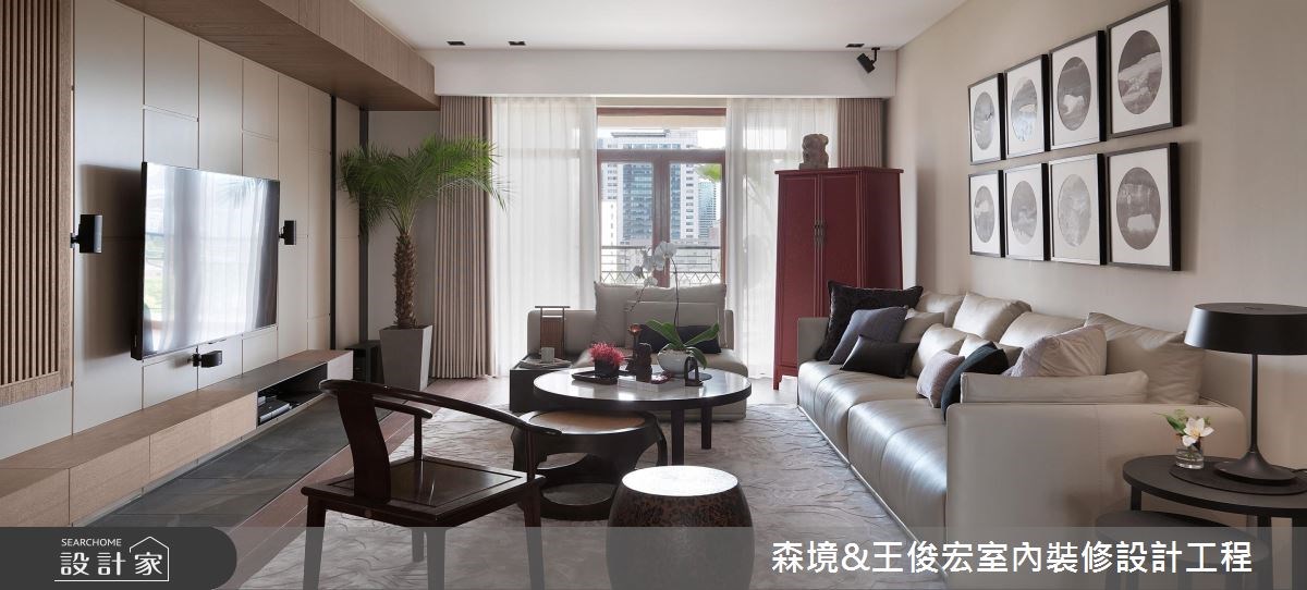 60坪中古屋(5~15年)＿混搭風客廳案例圖片＿森境設計＿王俊宏_66之5