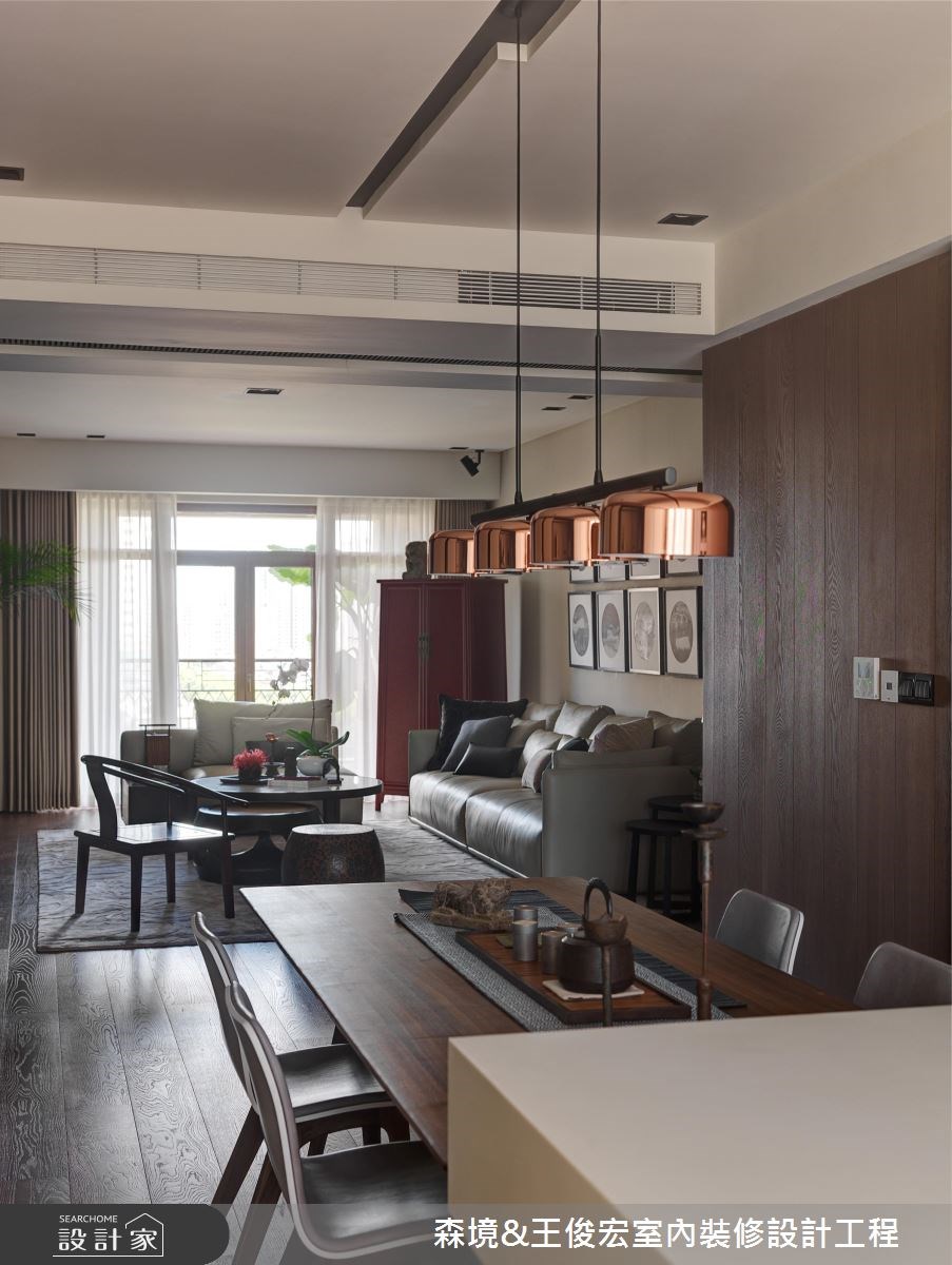 60坪中古屋(5~15年)＿混搭風客廳餐廳案例圖片＿森境設計＿王俊宏_66之6