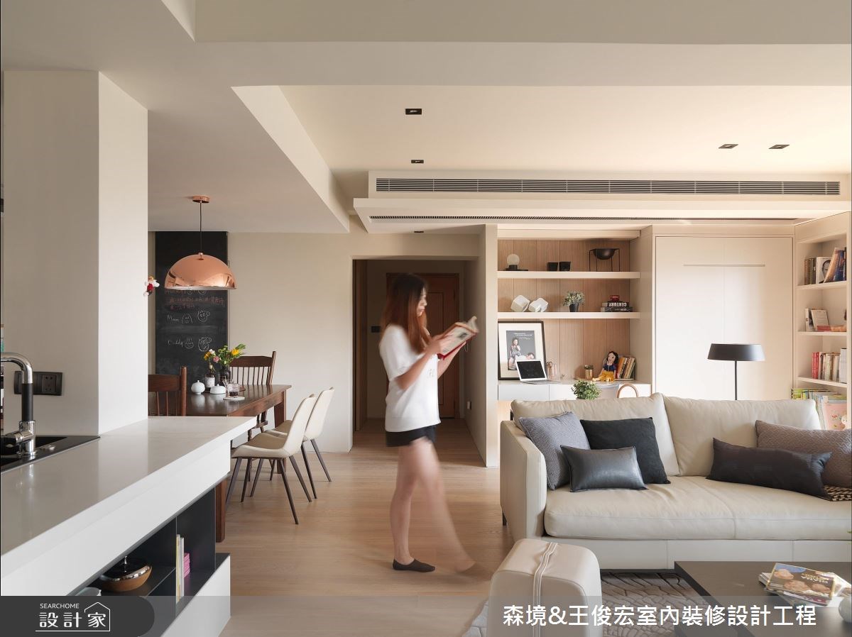 27坪中古屋(5~15年)＿混搭風客廳餐廳廚房案例圖片＿森境設計＿王俊宏_68之6