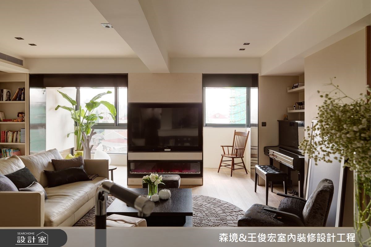 27坪中古屋(5~15年)＿混搭風客廳案例圖片＿森境設計＿王俊宏_68之8
