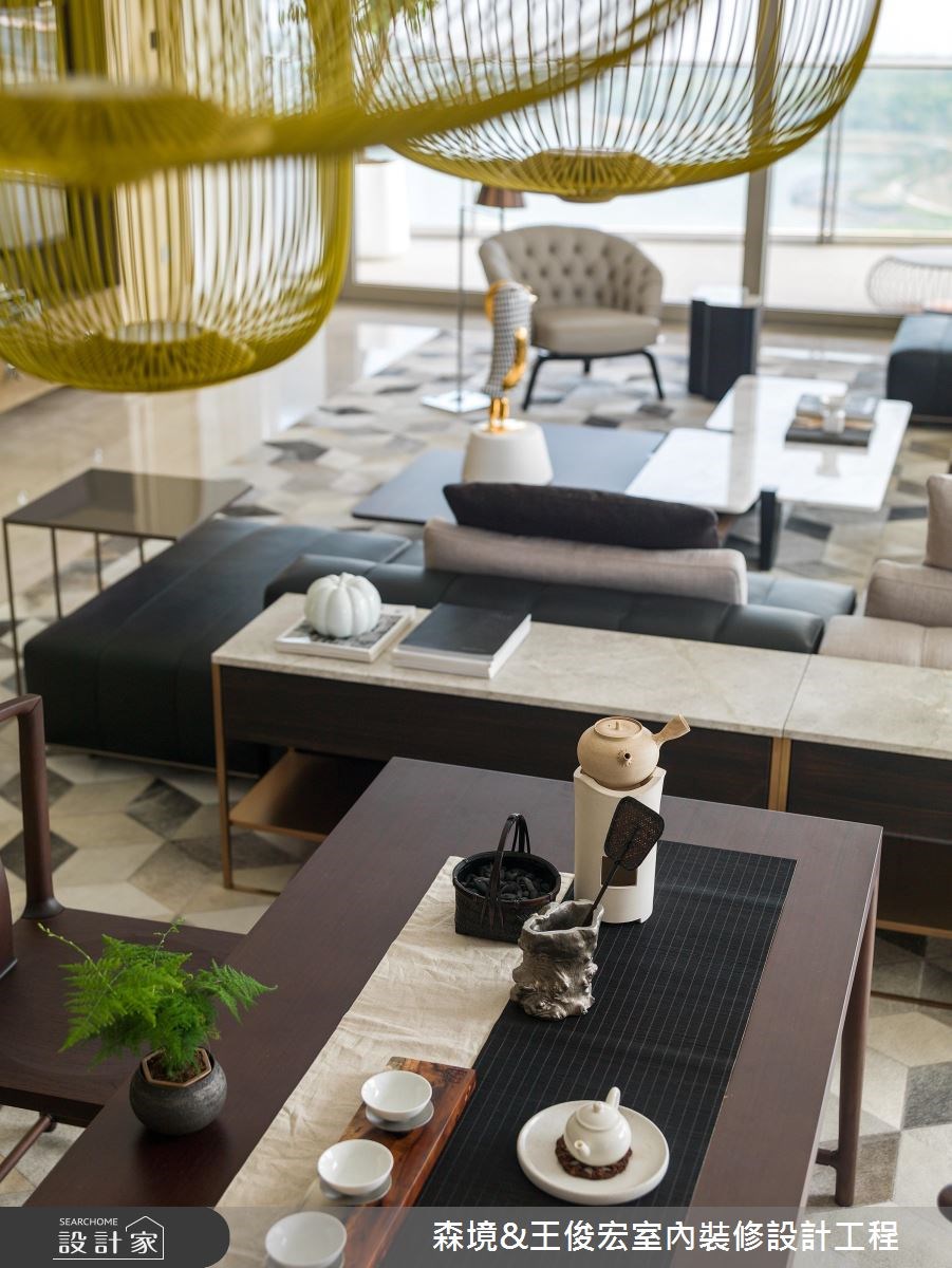 135坪新成屋(5年以下)＿新中式風客廳餐廳案例圖片＿森境設計＿王俊宏_72之7