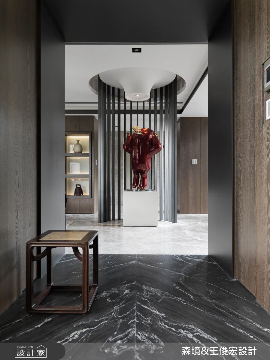 180坪新成屋(5年以下)＿混搭風玄關案例圖片＿森境設計＿王俊宏_74之2