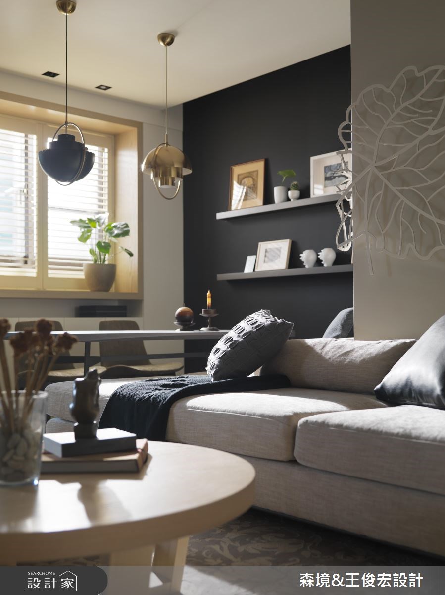 22坪新成屋(5年以下)＿簡約風客廳案例圖片＿森境設計＿王俊宏_75之7