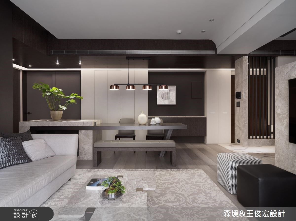 40坪新成屋(5年以下)＿現代風餐廳案例圖片＿森境設計＿王俊宏_76之6