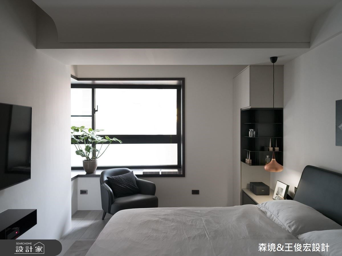 40坪新成屋(5年以下)＿現代風臥室案例圖片＿森境設計＿王俊宏_76之14