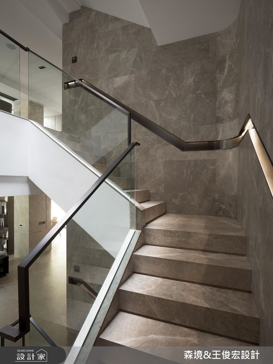 330坪新成屋(5年以下)＿現代風樓梯案例圖片＿森境設計＿王俊宏_79之11